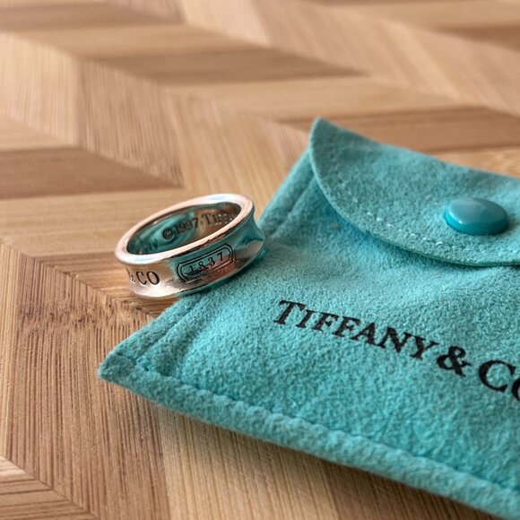 Tiffany & Co. Sterling Silver '1837 T & Co' Ring - Picture 4 of 8